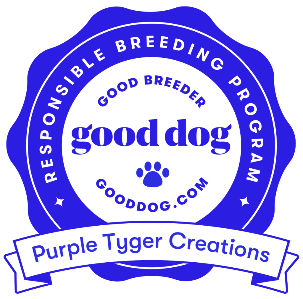 This image has an empty alt attribute; its file name is purple-tyger-creations-badge-1-1024x1011.png